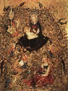 Madonna with Angels in a Rose Garden unknow artist